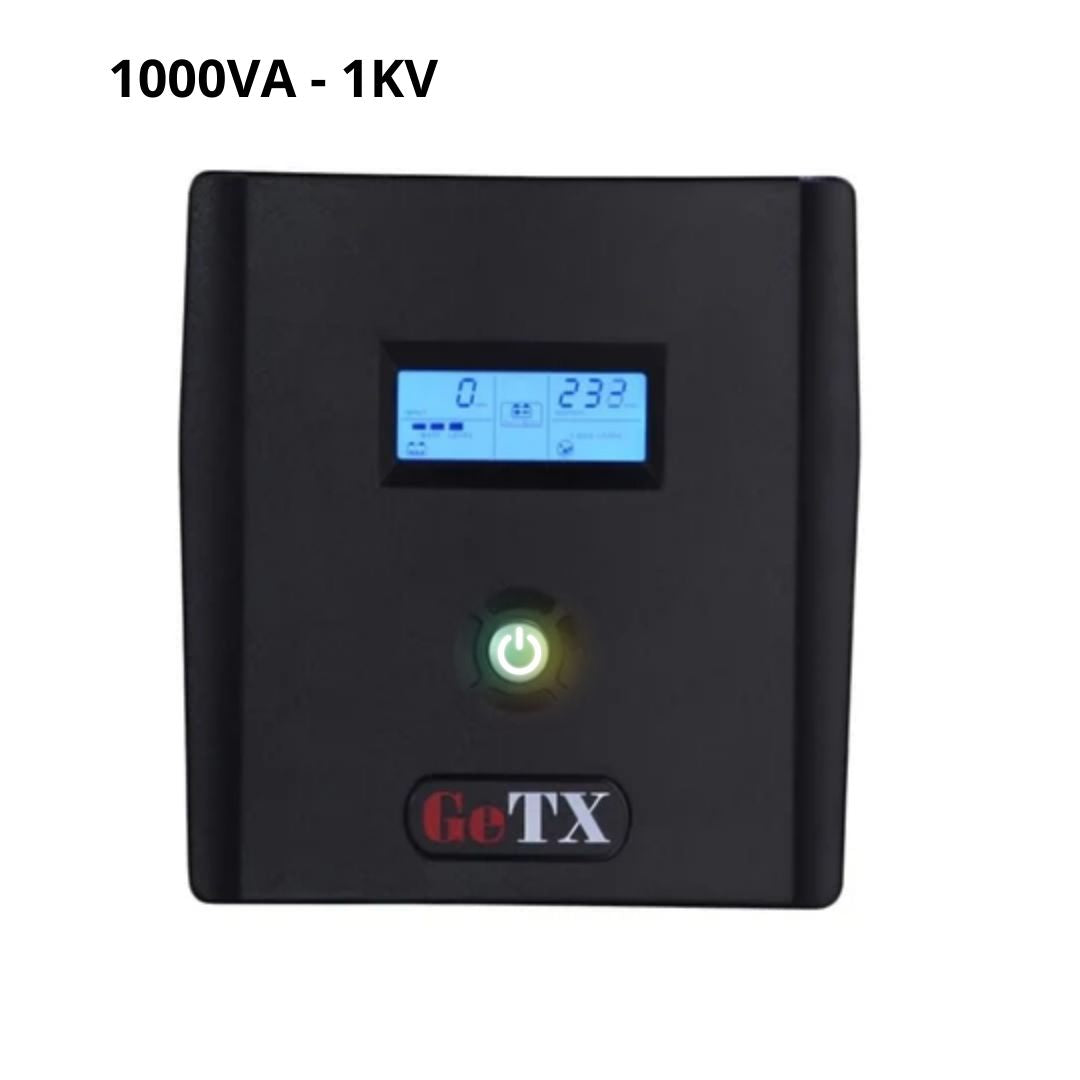 UPS GeTX GXK-1000-C (1000VA)، خط تفاعلي، بطارية LCD 12 فولت - 7 أمبير *2