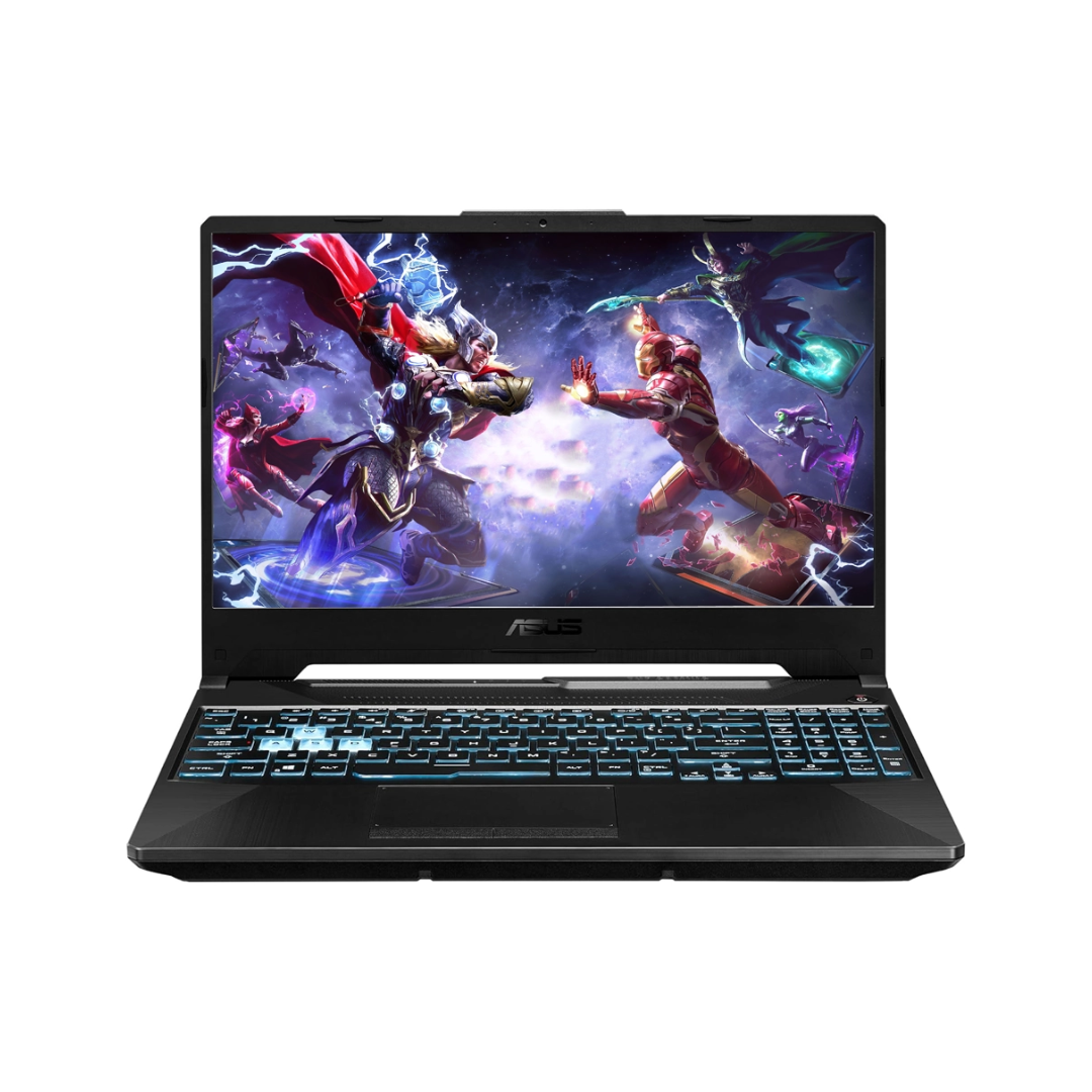 ASUS TUF Gaming A15 FA506NFR-HN055، AMD Ryzen 7-7435HS، ذاكرة وصول عشوائي 8 جيجابايت، قرص SSD 512 جيجابايت، NVIDIA RTX 2050 4 جيجابايت، شاشة 15.6 بوصة FHD IPS 144 هرتز، أسود جرافيت