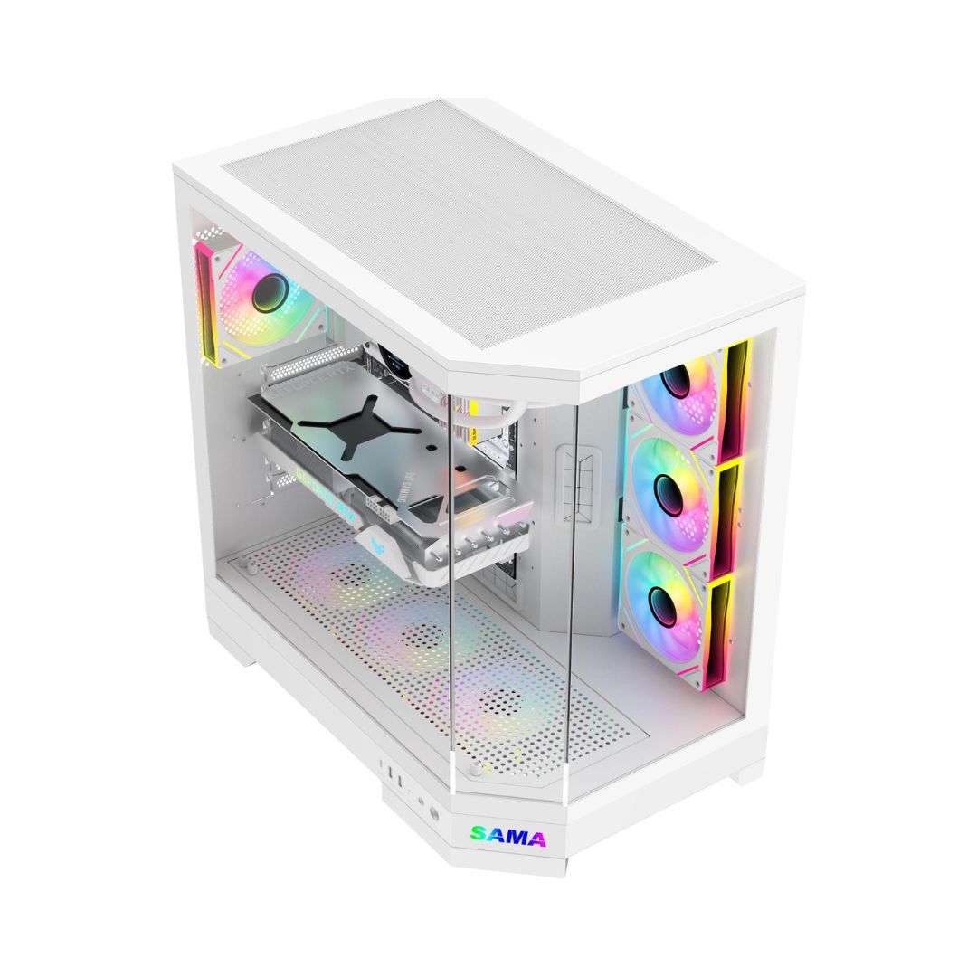 SAMA Neview 3021 Mid Tower Case ATX White العالمية للحاسبات