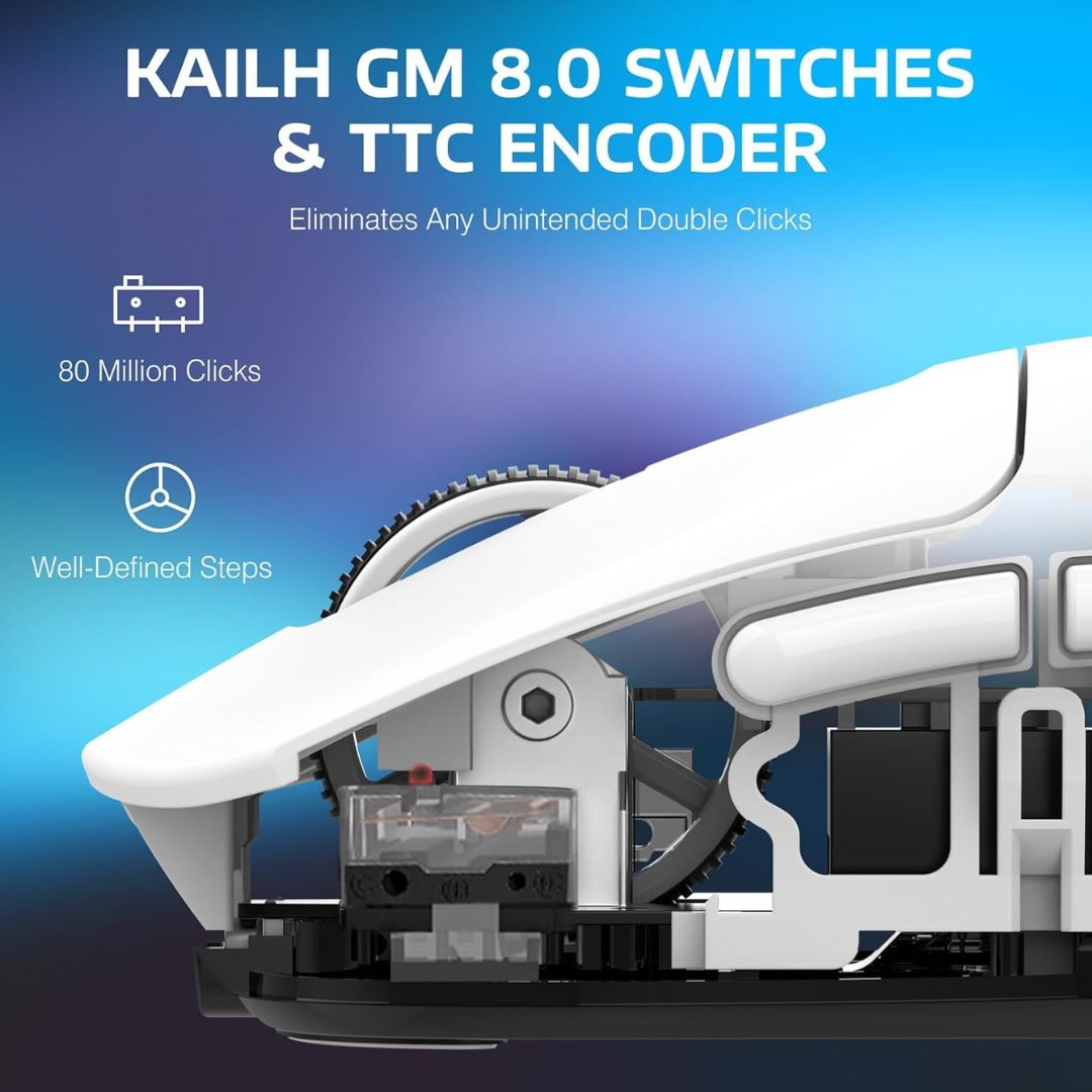 ATTACK SHARK X3PRO Wireless Gaming Mouse - White