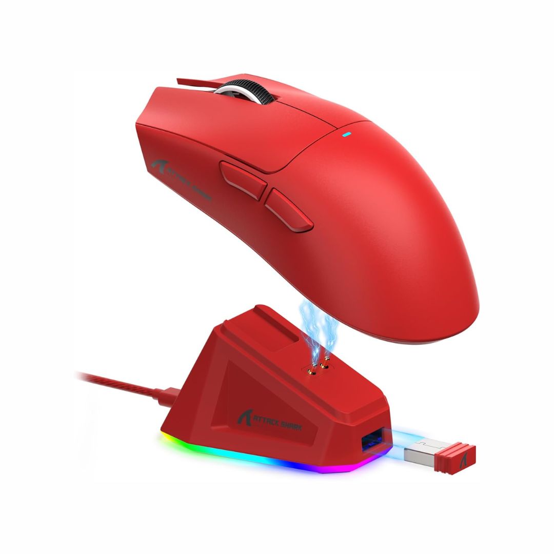ATTACK SHARK X11 Wireless Gaming Mouse - Red
