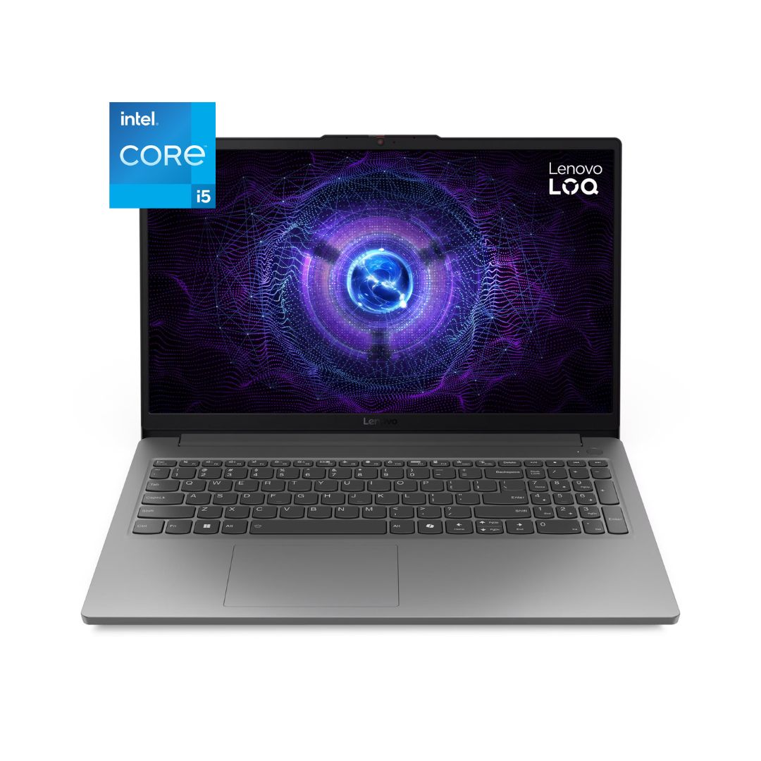 Lenovo LOQ 15IAX9E - (9VIN), Intel Core i5-12450HX, RAM 16GB, SSD 512GB, RTX 3050 4GB, 15.6 Inch FHD IPS 144Hz, Luna Grey