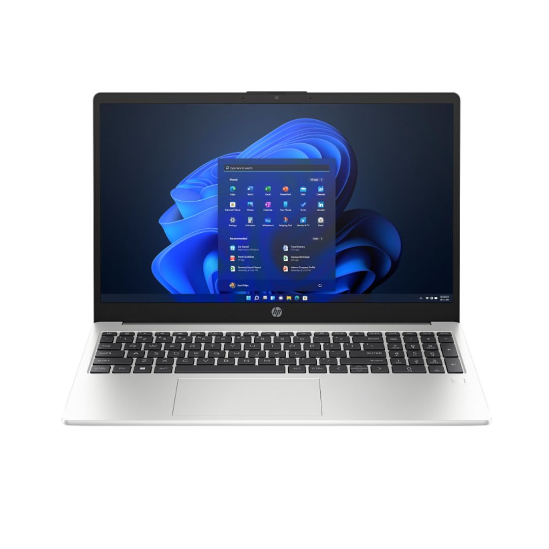 HP 250 G10، معالج Intel Core i5-1334U، ذاكرة وصول عشوائي 8 جيجابايت، قرص صلب SSD بسعة 512 جيجابايت، بطاقة رسومات Intel، شاشة 15.6 بوصة FHD، لون فضي