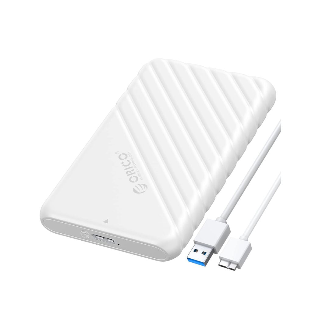 علبة محرك الأقراص الصلبة ORICO 2.5 بوصة USB 3.0 Micro-B - الطراز -25PW1-U3-WH