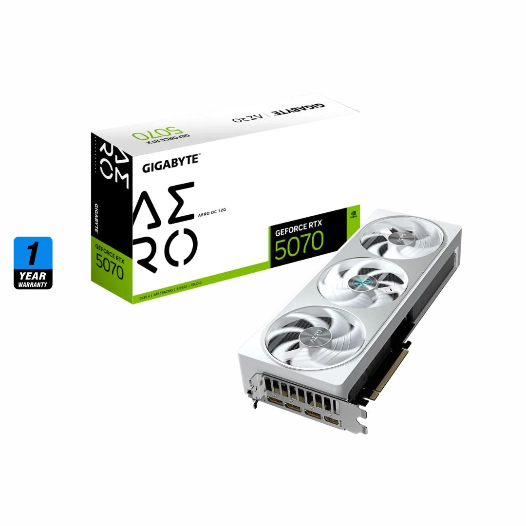 بطاقة الرسومات Gigabyte GeForce RTX™ 5070 AERO OC سعة 12 جيجابايت