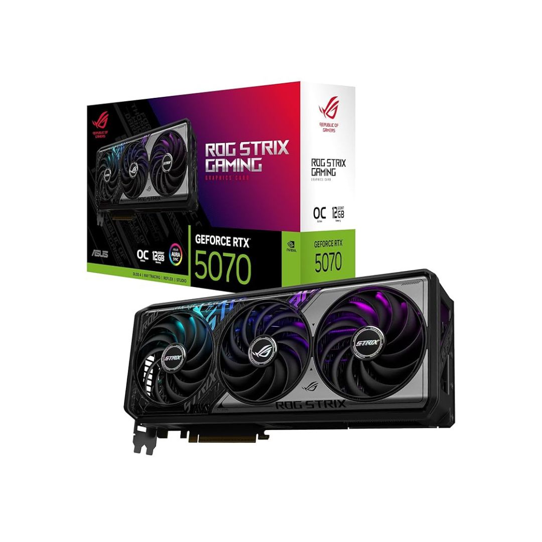 بطاقة ASUS ROG STRIX GeForce RTX™ 5070 بسعة 12GB GDDR7 إصدار OC