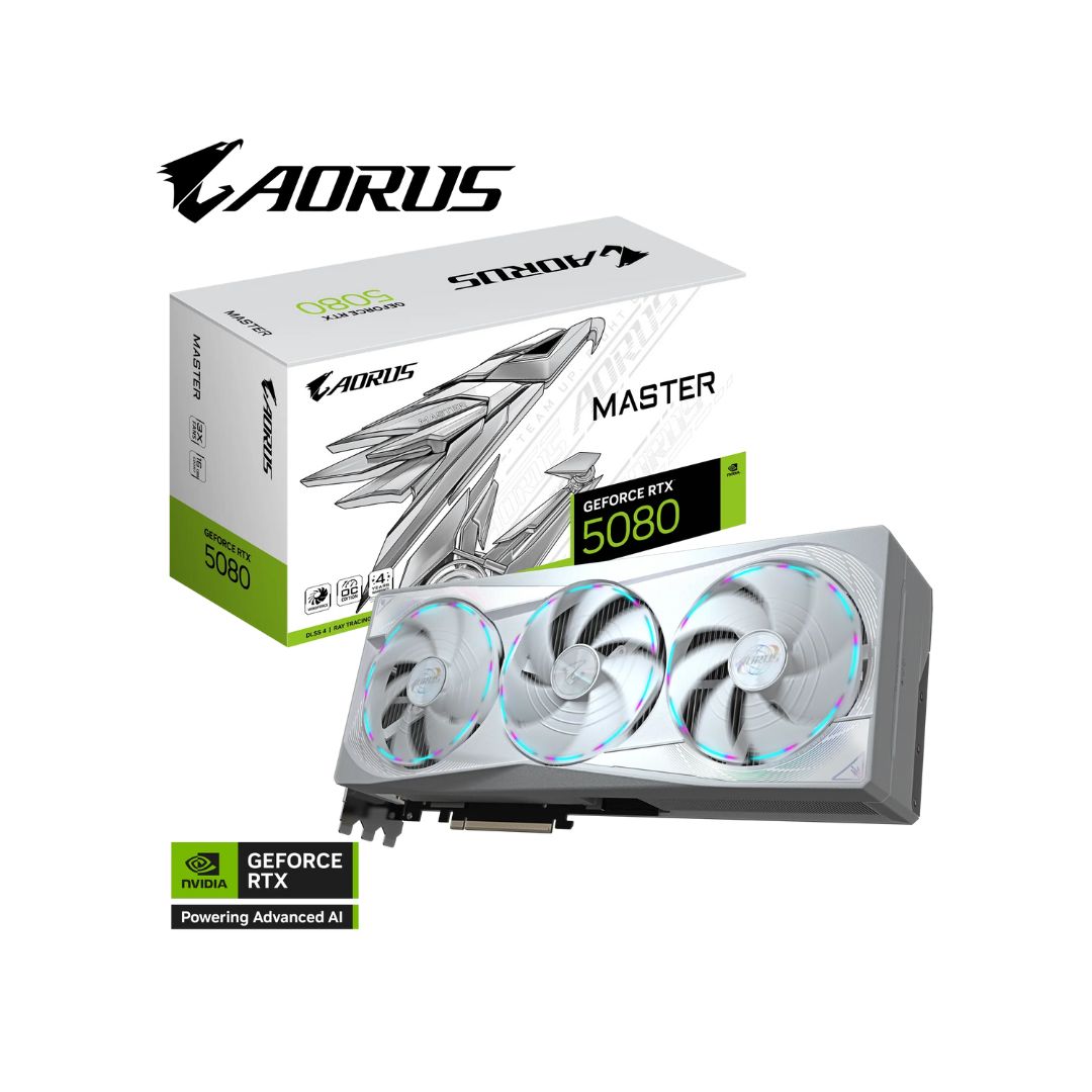 GIGABYTE AORUS GeForce RTX™ 5080 MASTER ICE 16GB