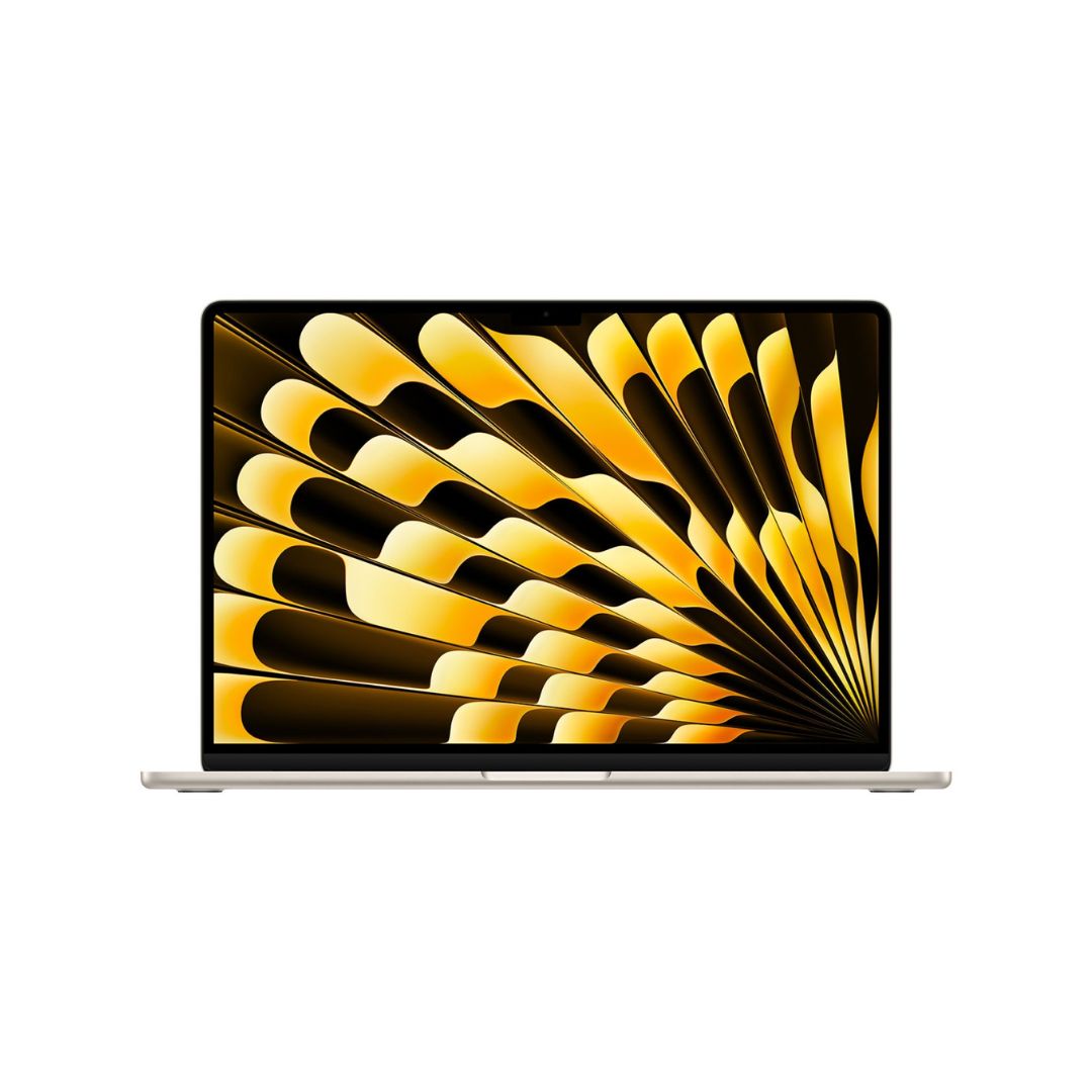 Apple Macbook Air MC6K4AB/A - A3241، M4 10C، وحدة معالجة الرسومات 10C، ذاكرة الوصول العشوائي 24 جيجابايت، SSD 512 جيجابايت، شاشة ريتينا 15.3 بوصة (2560 × 1664)، Starlight