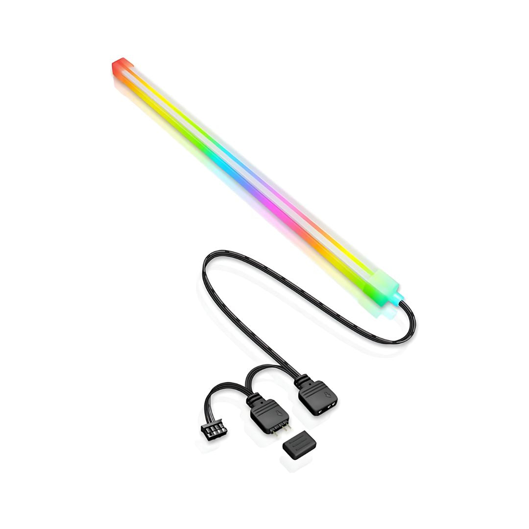 شريط إضاءة LED من الألومنيوم COOLMOON F300 بجهد 5 فولت ARGB