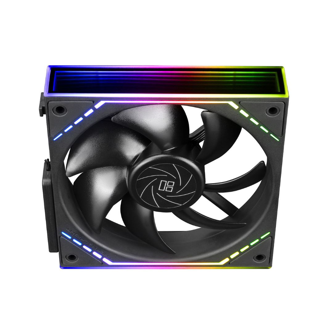 Thermalright TL-M12Q X3 Fan Kit – 3 مراوح تبريد بقياس 120 ملم، إضاءة ARGB، اللون الأسود