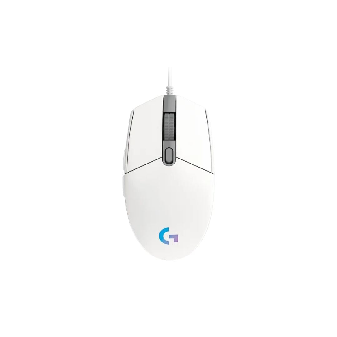 ماوس الألعاب السلكي Logitech G203 باللون الأبيض