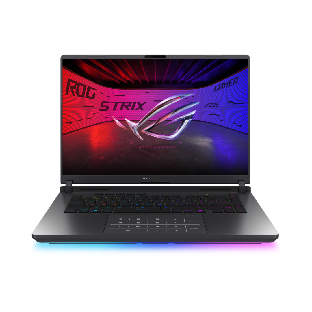 ASUS ROG Strix G16 G615JMR-RV148، Intel Core i7-14650HX، ذاكرة وصول عشوائي (RAM) سعة 16 جيجابايت، قرص SSD سعة 1 تيرابايت، بطاقة رسومات NVIDIA GeForce RTX 5060 سعة 8 جيجابايت، شاشة 16.0 بوصة WUXGA IPS بتردد 165 هرتز، لون رمادي Eclipse