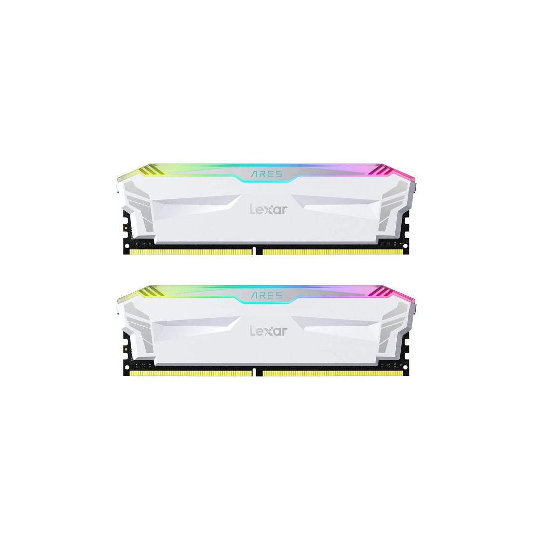 Lexar ARES RGB DDR5 Ram 32GB (2x16GB) 6400MHz CL32 - White