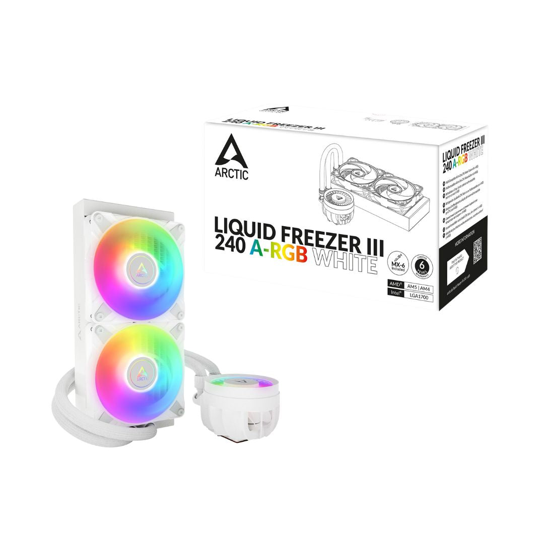 ثلاجة Arctic Liquid Freezer III 240 A-RGB - أبيض