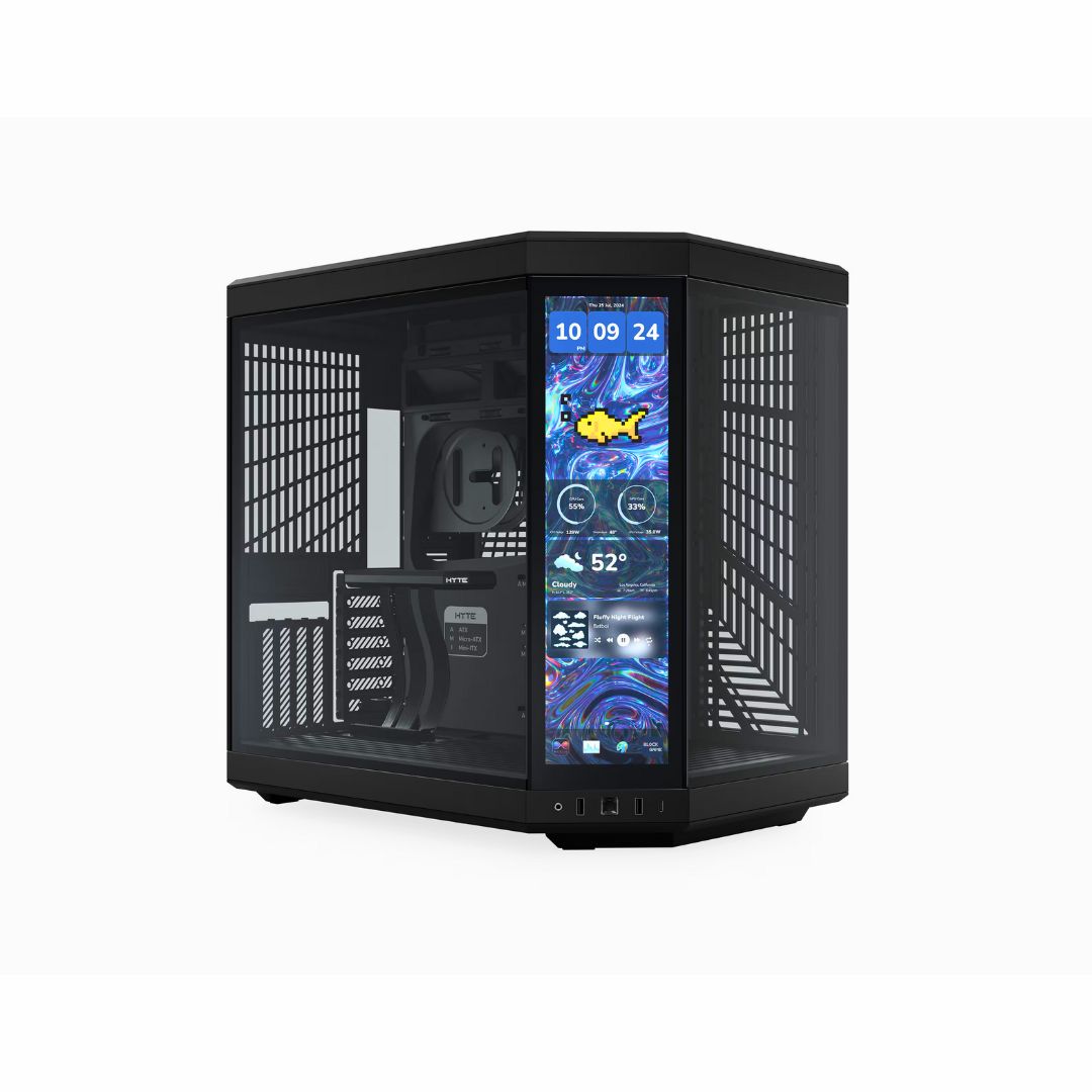 HYTE Y70 touch infinite Mid Tower ATX Case - Pitch Black
