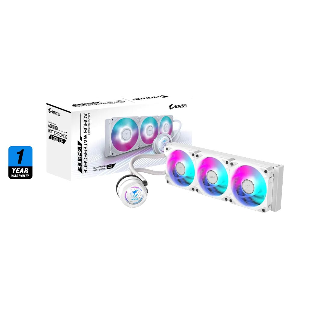 GIGABYTE AORUS WATERFORCE II 360 ICE - أبيض