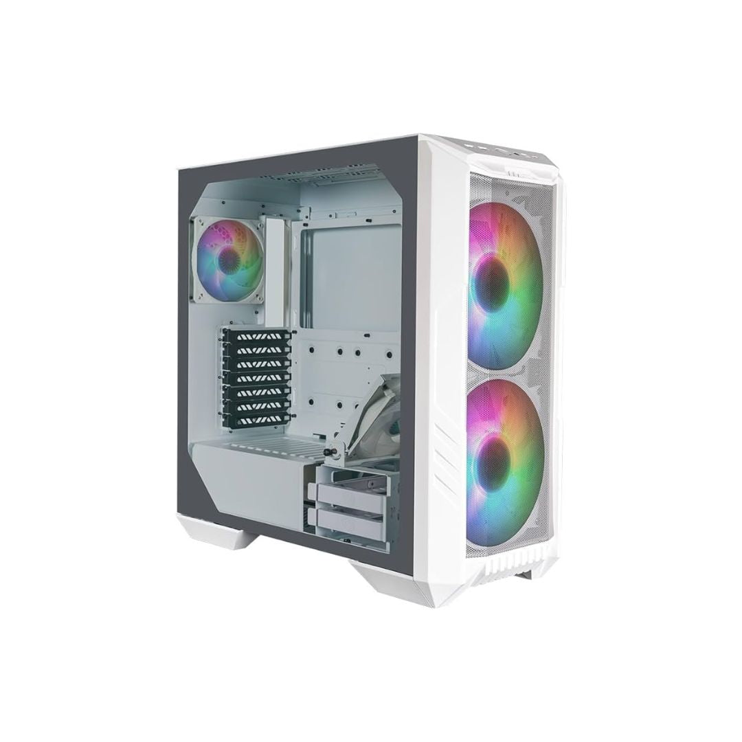 مروحة Cooler Master HAF 500 Mid Tower 3 - بيضاء