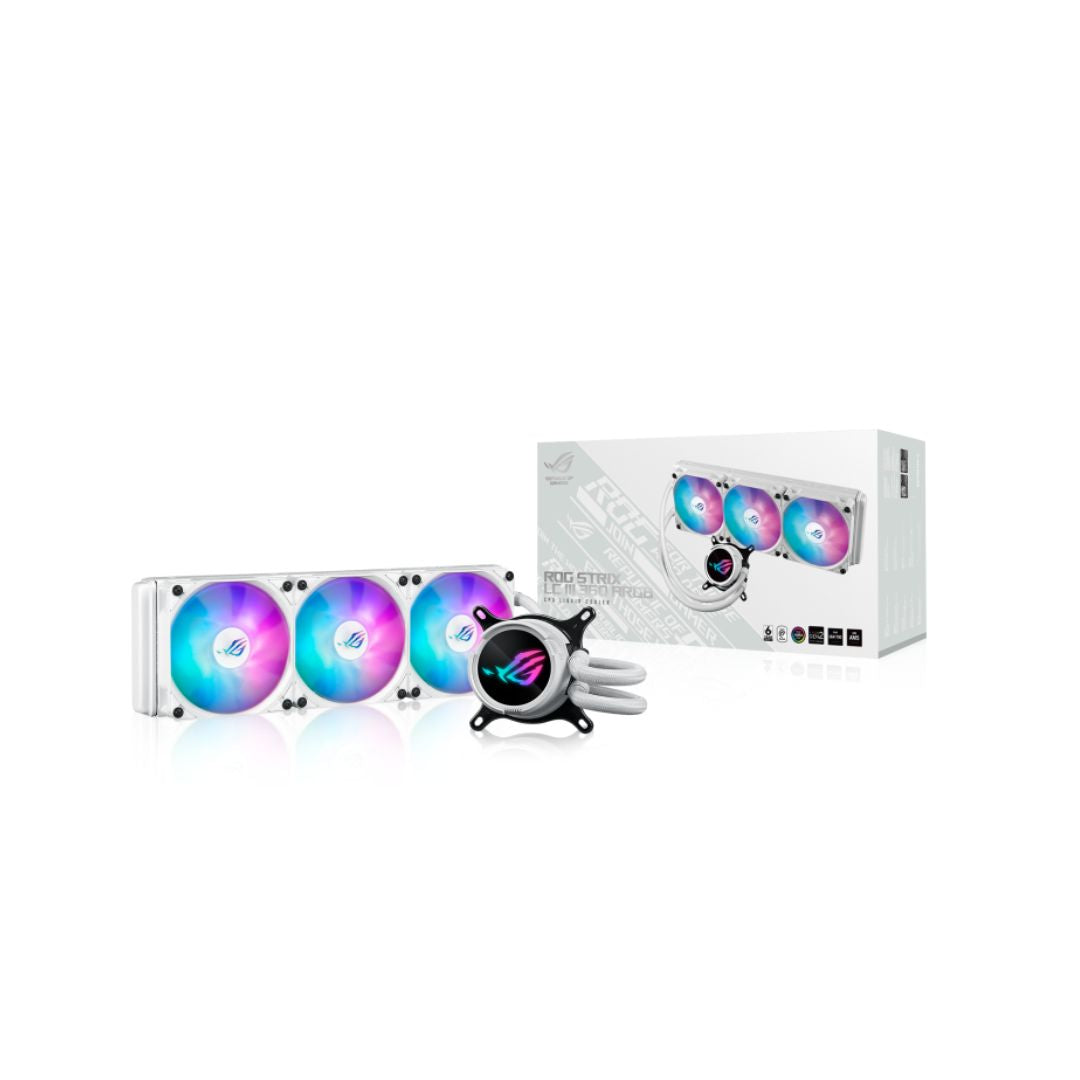ASUS ROG Strix LC III 360 ARGB، أبيض