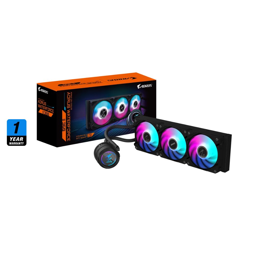 GIGABYTE AORUS WATERFORCE II 360 - أسود