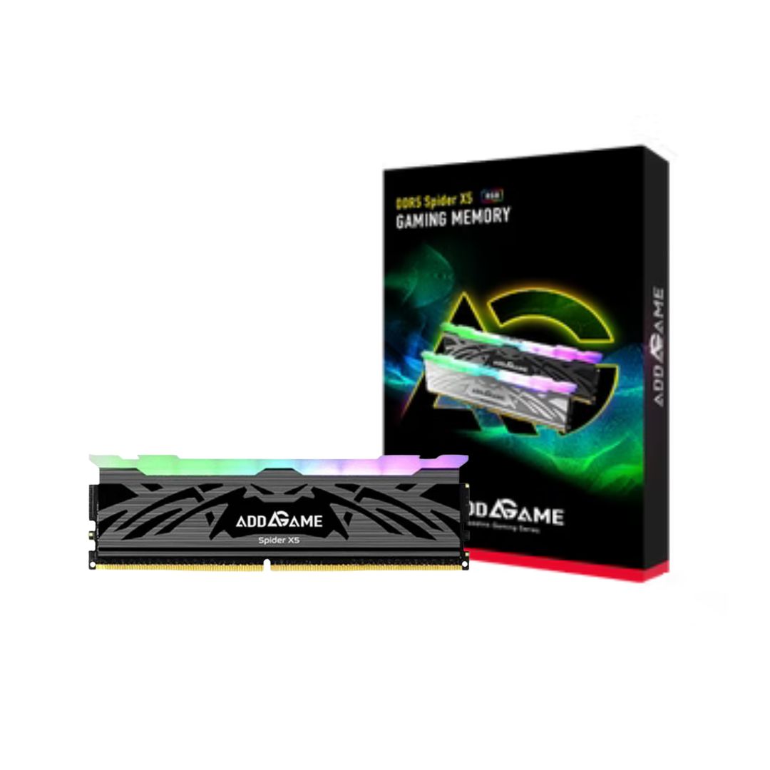 Addlink Spider 5X DDR5 RAM 32GB (2x16GB) Black RGB 6400 MHz CL38