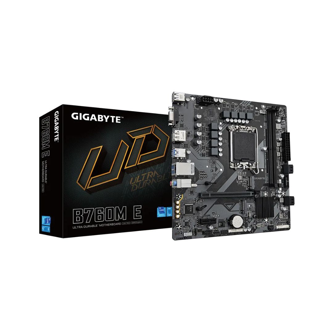اللوحة الأم Gigabyte B760M-E D5 – تدعم DDR5، مقاس Micro-ATX