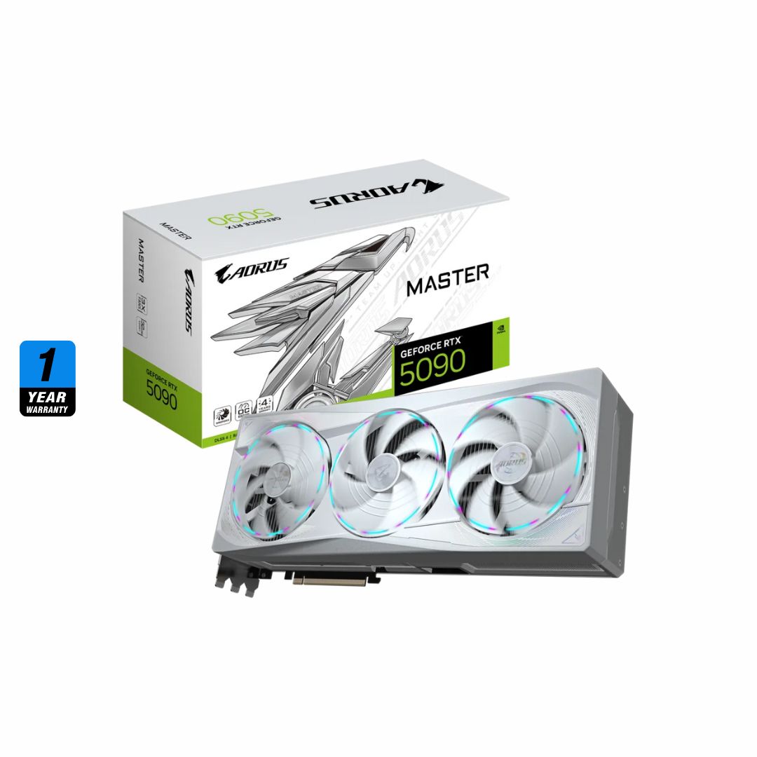بطاقة رسومات GIGABYTE AORUS GeForce RTX 5090 Master ICE - سعة 32 جيجابايت