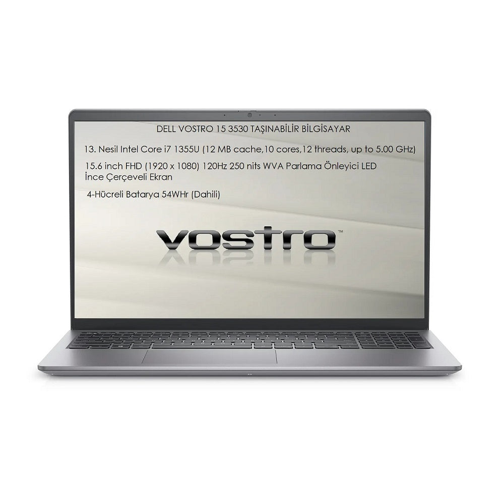 Dell Vostro 15-3530, Intel Core i7-1355U, RAM 8GB, 512GB SSD, Intel UHD Graphics, 15.6 Inch FHD (1920 x 1080) 120Hz IPS, Black