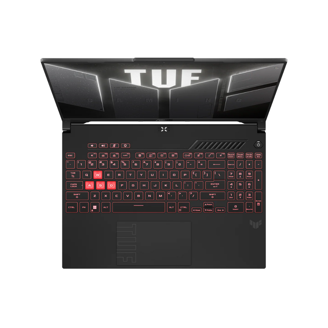 ASUS TUF Gaming A16 FA607NU-RL054، AMD Ryzen 5-7535HS، ذاكرة وصول عشوائي (RAM) سعة 16 جيجابايت، قرص SSD سعة 512 جيجابايت، بطاقة رسومات NVIDIA RTX 4050 سعة 6 جيجابايت، شاشة 16.0 بوصة بدقة WUXGA وتردد 144 هرتز، لون رمادي ميكا