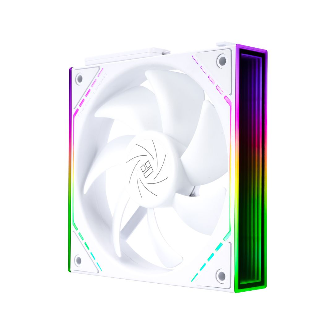 Thermalright TL-M12Q X3 Fan Kit – 3 مراوح تبريد بقياس 120 ملم، إضاءة ARGB، اللون الأبيض
