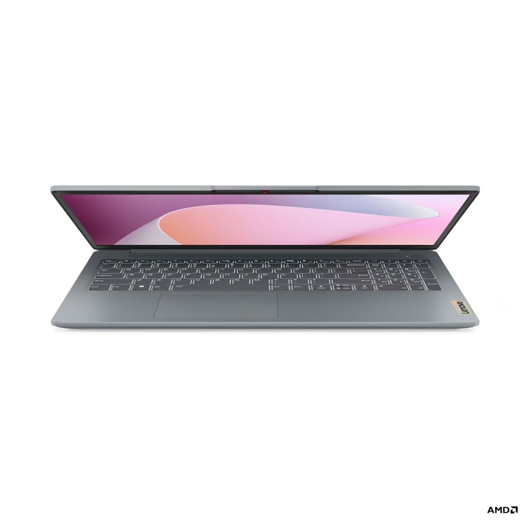 لينوفو ايديا باد سليم 3 15ABR8 - (BNPS)، معالج AMD Ryzen 7 7730U، ذاكرة وصول عشوائي 8 جيجابايت، قرص صلب SSD NVMe سعة 512 جيجابايت، بطاقة رسومات AMD Radeon، شاشة 15.6 بوصة FHD، لون رمادي قطبي