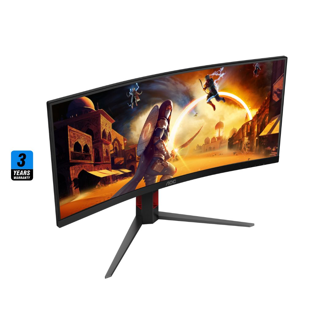 شاشة AOC CU34G4G 34 2K (3440x1440) 180Hz 0.5Ms Fast VA Ultrawide Curved، شاشة منحنية