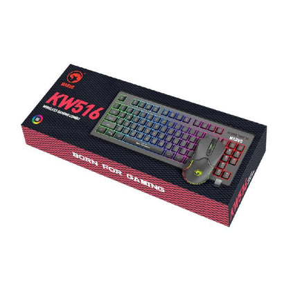 Marvo KW516 Wireless Mouse and Keyboard Gaming RGB Combo Kit