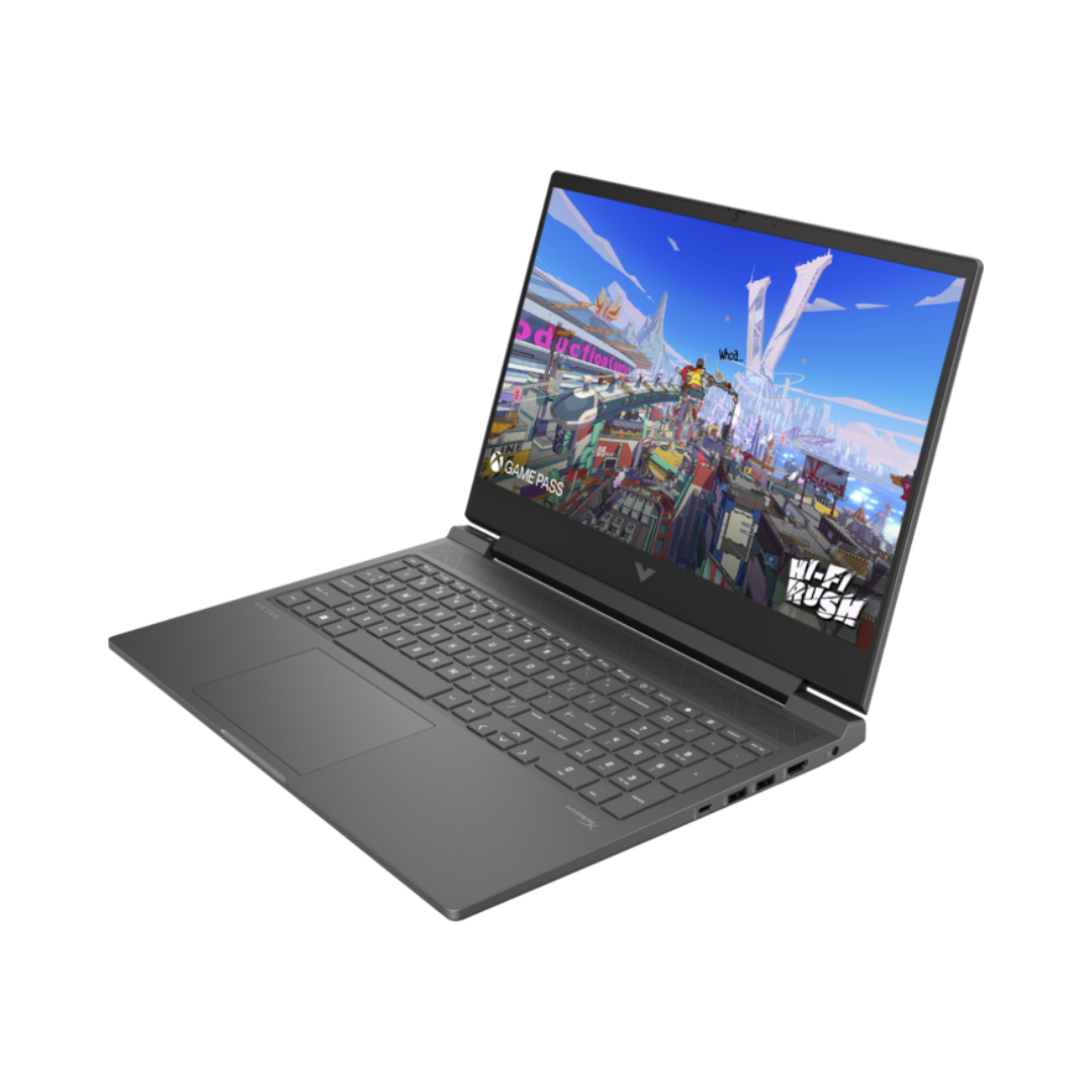 HP Victus 16-R1051NE، Intel Core i7-14700HX، ذاكرة وصول عشوائي (RAM) سعة 16 جيجابايت، قرص SSD سعة 1 تيرابايت، بطاقة رسومات NVIDIA RTX 4070 سعة 8 جيجابايت، شاشة 16.1 بوصة FHD IPS بتردد 144 هرتز، لون فضي ميكا