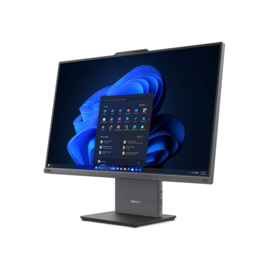 جهاز لينوفو الكل في واحد 24IRH9 (F2LK)، معالج إنتل كور i7-13620H، ذاكرة وصول عشوائي 8 جيجابايت، قرص SSD سعة 512 جيجابايت، رسومات إنتل فائقة الدقة، شاشة 24 بوصة FHD IPS 100 هرتز، لون رمادي