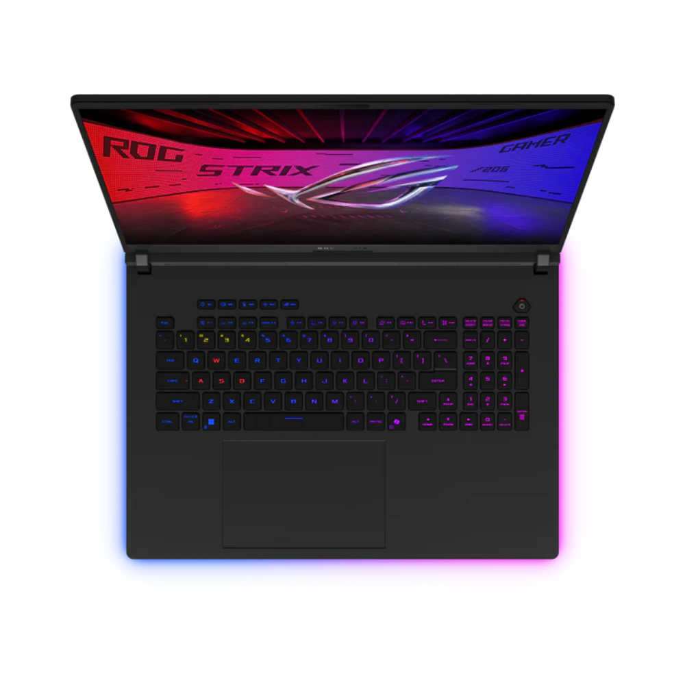 ASUS ROG Strix SCAR 18 G835LW-S9100W، معالج Intel Core Ultra 9 275HX، ذاكرة وصول عشوائي (RAM) سعة 64 جيجابايت، قرص SSD سعة 2 تيرابايت، بطاقة رسومات NVIDIA Geforce RTX 5080 سعة 16 جيجابايت، شاشة 18.0 بوصة WQXGA IPS 240 هرتز، لون أسود