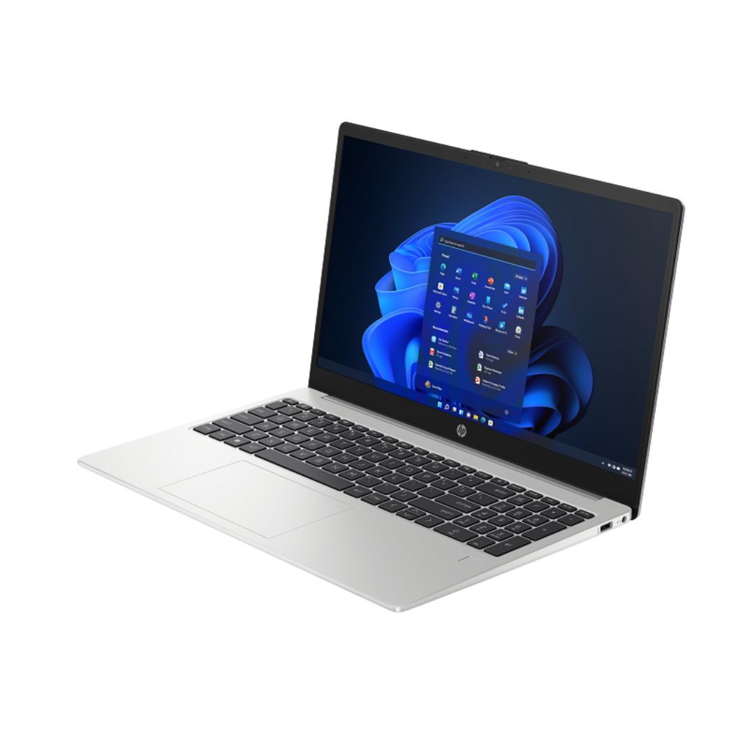 HP 250 G10، معالج Intel Core i5-1334U، ذاكرة وصول عشوائي 8 جيجابايت، قرص صلب SSD بسعة 512 جيجابايت، بطاقة رسومات Intel، شاشة 15.6 بوصة FHD، لون فضي