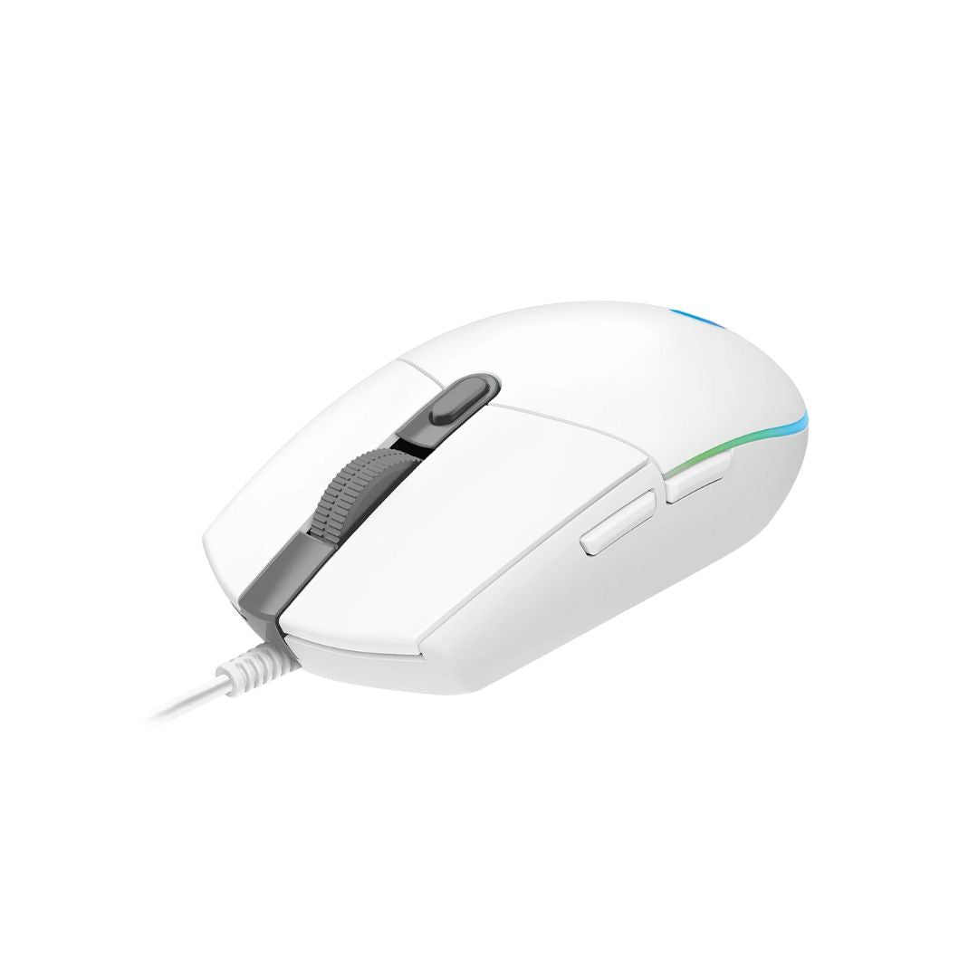 ماوس الألعاب السلكي Logitech G203 باللون الأبيض