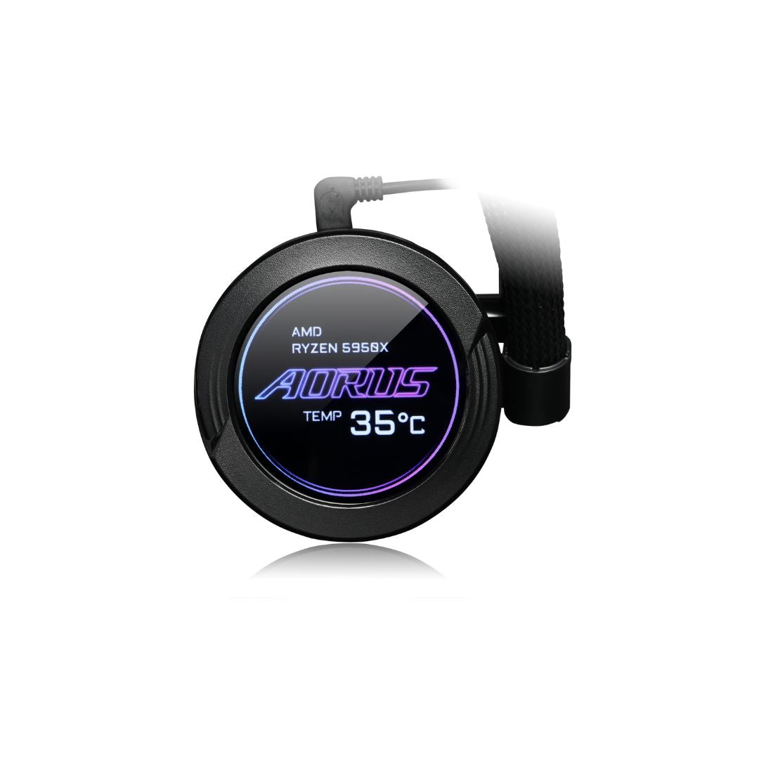 شاشة GIGABYTE AORUS WATERFORCE X II 360 ICE LCD - اسود