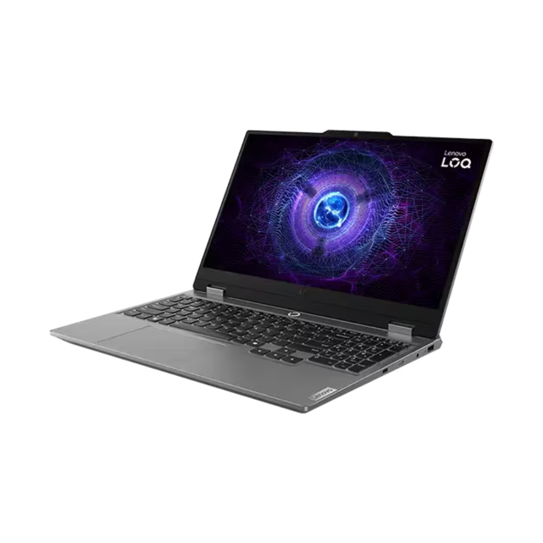 لينوفو LOQ 15IRX9 - (ULPS)، معالج Intel Core i7-13650HX، ذاكرة وصول عشوائي (RAM) سعة 24 جيجابايت، قرص SSD سعة 512 جيجابايت، معالج رسومات NVIDIA RTX 4050 سعة 6 جيجابايت، شاشة 15.6 بوصة FHD IPS بتردد 144 هرتز، لون رمادي