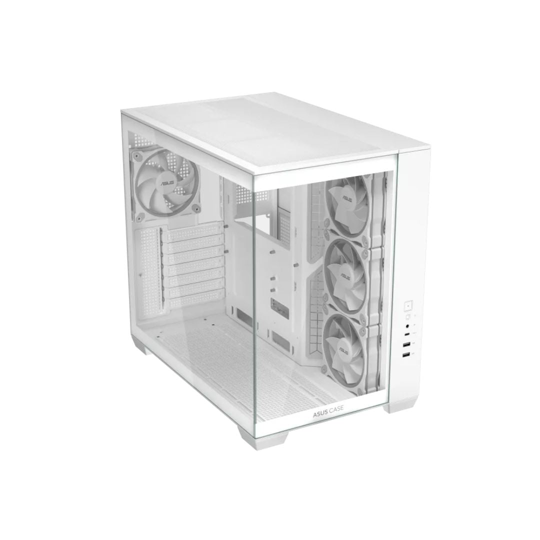 حافظة ASUS A32 PLUS، 4 مراوح ARGB - أبيض