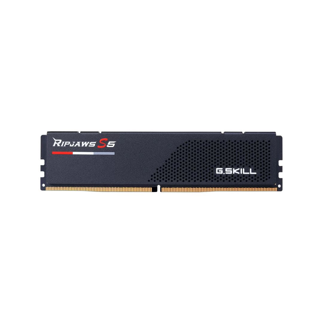 ذاكرة G.SKILL Ripjaws S5 DDR5 سعة 32 جيجابايت (2x16 جيجابايت) 6000 ميجاهرتز CL36 وXMP وEXPO - أسود