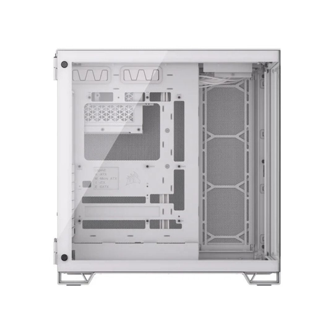 كورسير ATX 6500X بزجاج مقوى - أبيض