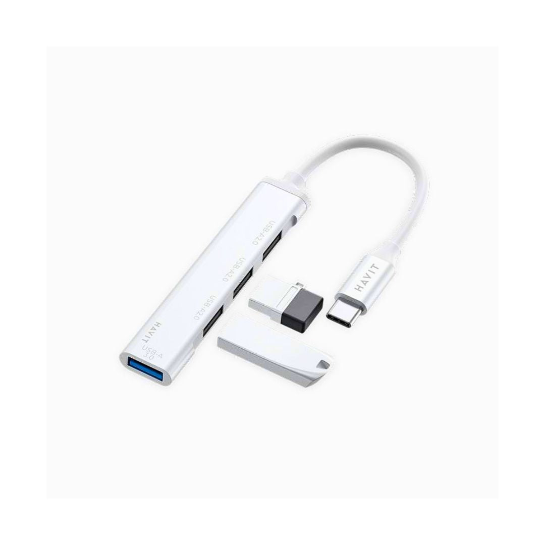كابل هافيت HB41 4 في 1 USB-C إلى USB - 4 منافذ