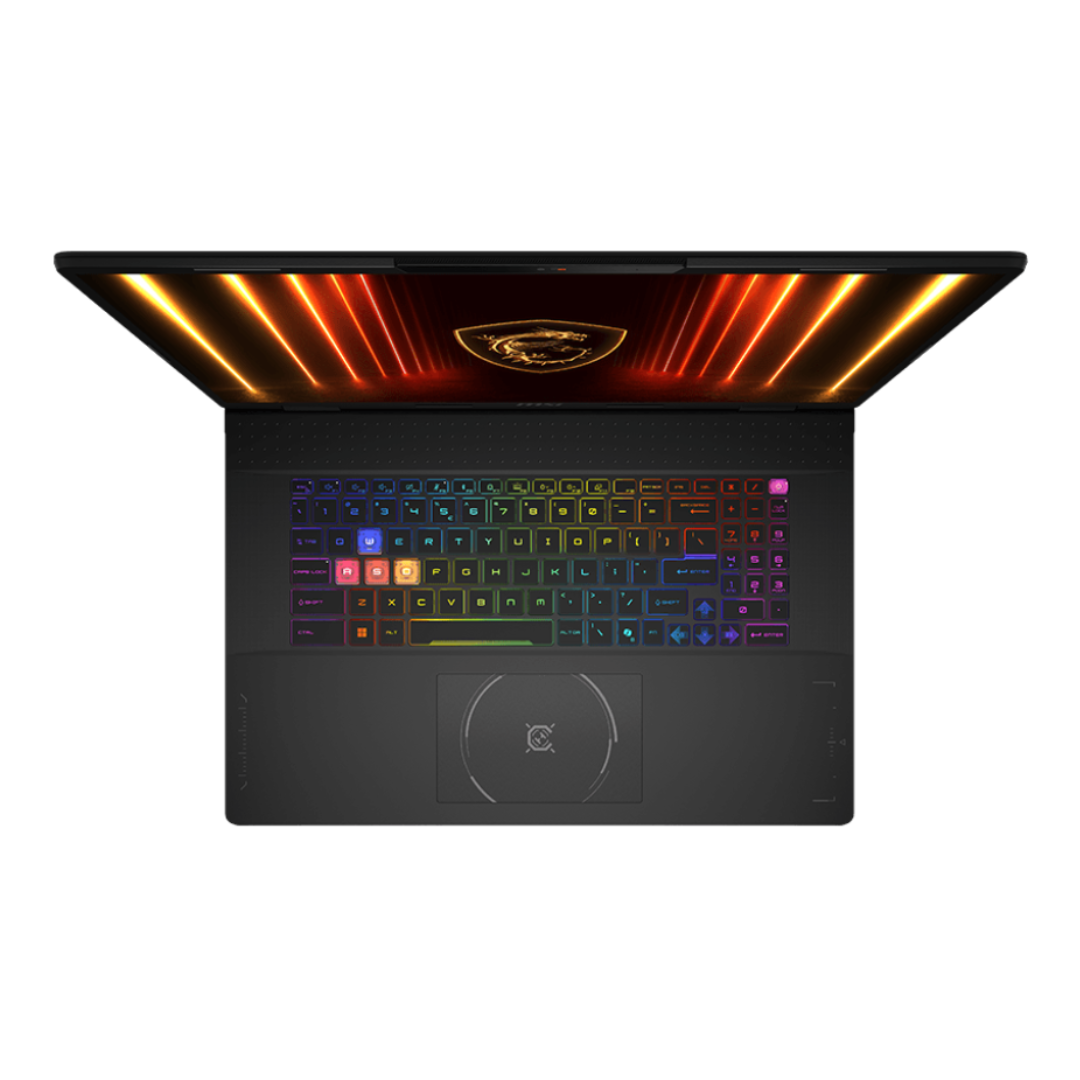 MSI Crosshair 18 HX AI A2XWGKG-043XAE، معالج Intel Core Ultra 9-275HX، ذاكرة وصول عشوائي (RAM) سعة 32 جيجابايت، قرص SSD سعة 1 تيرابايت، بطاقة رسومات NVIDIA RTX 5070 سعة 8 جيجابايت، شاشة 18.0 بوصة QHD+ IPS بمعدل تحديث 240 هرتز، لون أسود