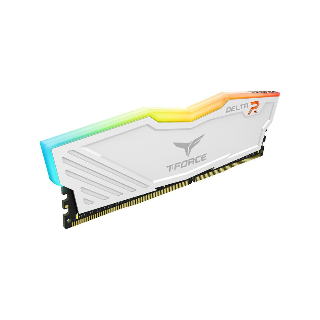 TEAMGROUP T-Force Delta RGB DDR4 Ram 16GB (2x8GB) 3600MHz CL18 - White
