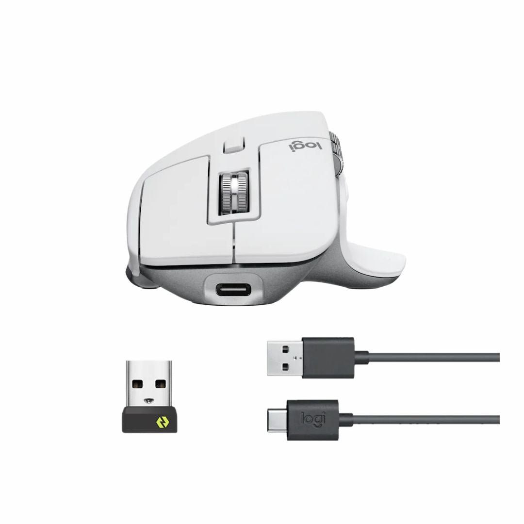 ماوس لوجيتك MX ماستر 3s اللاسلكي - رمادي فاتح