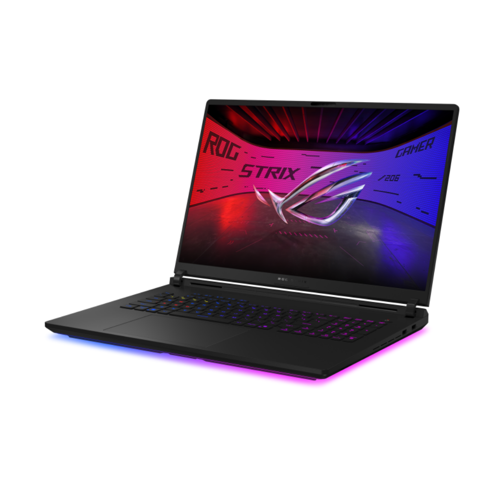 ASUS ROG STRIX SCAR 18 G835LX-SA112، Intel Ultra 9-275HX، ذاكرة وصول عشوائي (RAM) سعة 64 جيجابايت، قرص SSD سعة 2 تيرابايت، NVIDIA Geforce RTX 5090 سعة 24 جيجابايت، شاشة 18.0 بوصة WQXGA 240 هرتز IPS، لون أسود