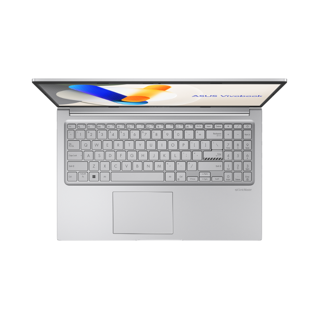 ASUS Vivobook 15 X1504VA-NJ379، Intel Core i7-1355U، ذاكرة وصول عشوائي 16 جيجابايت (مُحسّنة)، SSD 512 جيجابايت، شاشة 15.6 بوصة FHD IPS، لون فضي رائع