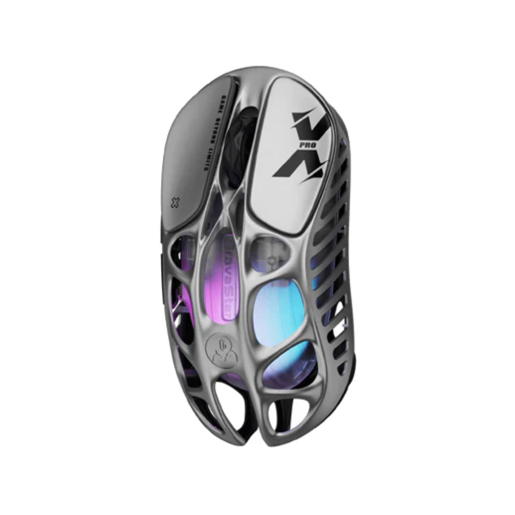 GravaStar Mercury X Pro Wireless Gaming Mouse - Interstellar Silver