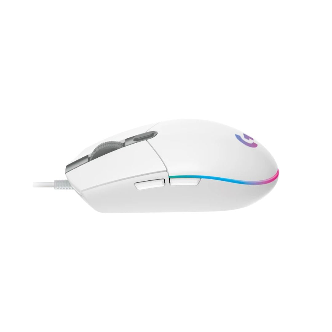 ماوس الألعاب السلكي Logitech G203 باللون الأبيض
